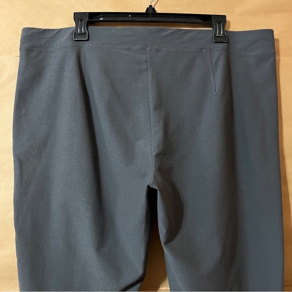 Eileen Fisher | NWT Washable Stretch Crepe Pants High Rise Pull-On Ash Size XL - Picture 9 of 11
